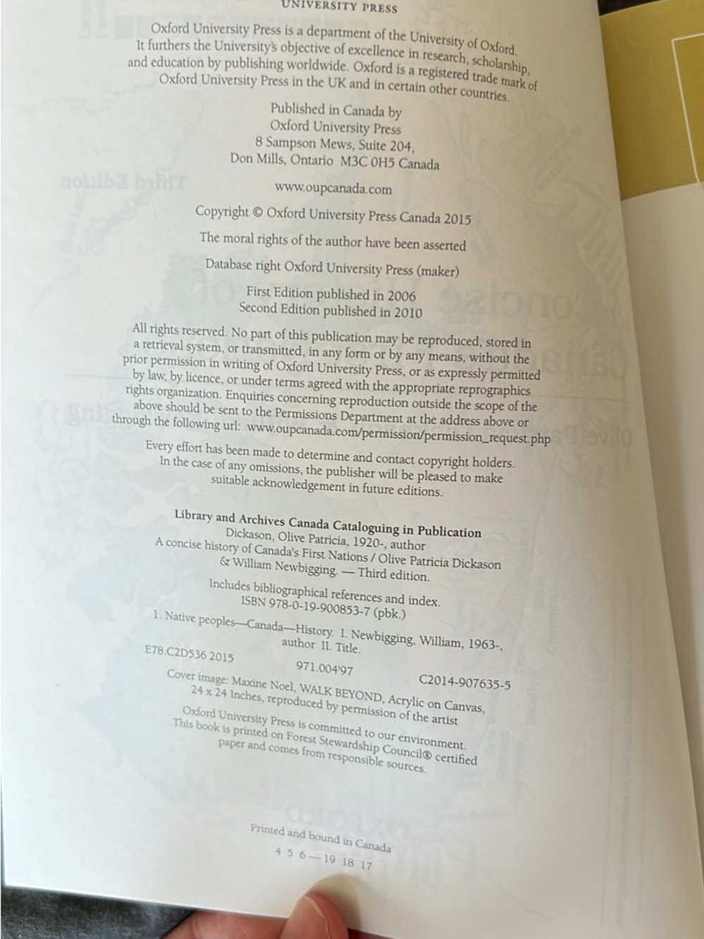 A Concise History of Canada’s First Nations 3rd Edition Paperback - Picture 6 of 6